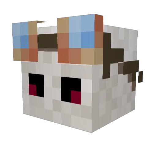 Technatym Minecraft avatar head, 3D render