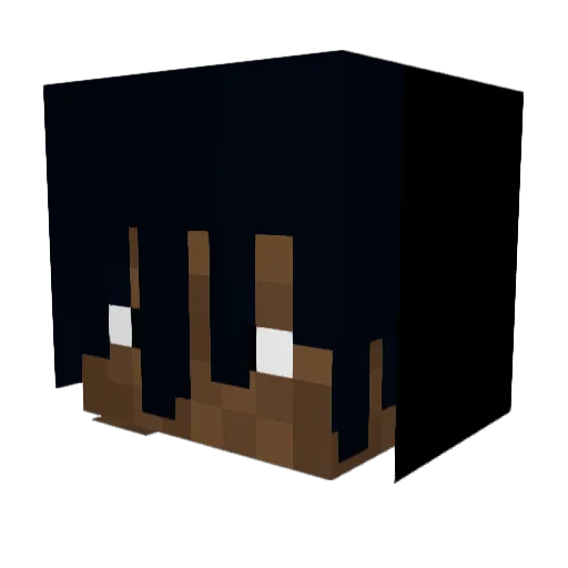 Techni_Indigo Minecraft avatar head, 3D render