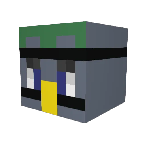 TechnicPigeon70 Minecraft avatar head, 3D render