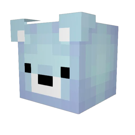 TechnicalError_ Minecraft avatar head, 3D render