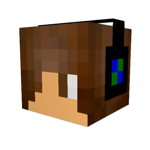 TechnicalTec Minecraft avatar head, 3D render