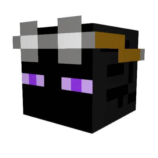 Technical_Ender Minecraft avatar head, 3D render