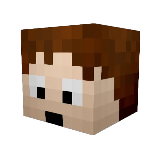 Technika1980 Minecraft avatar head, 3D render