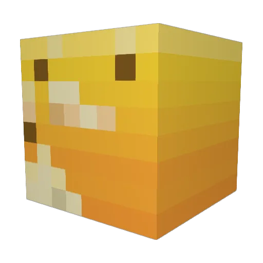 TechnoBlade247 Minecraft avatar head, 3D render