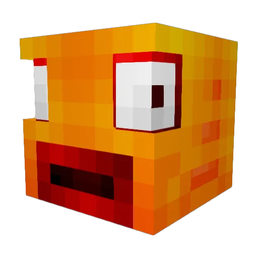 TechnoBlox Minecraft avatar head, 3D render