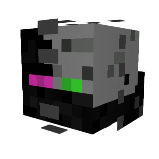 TechnoRat Minecraft avatar head, 3D render