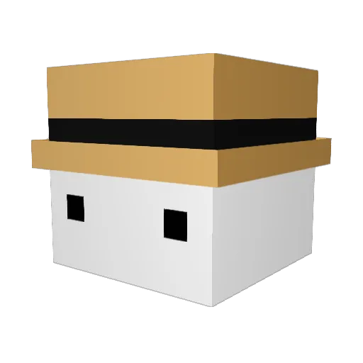 TechnoTry Minecraft avatar head, 3D render