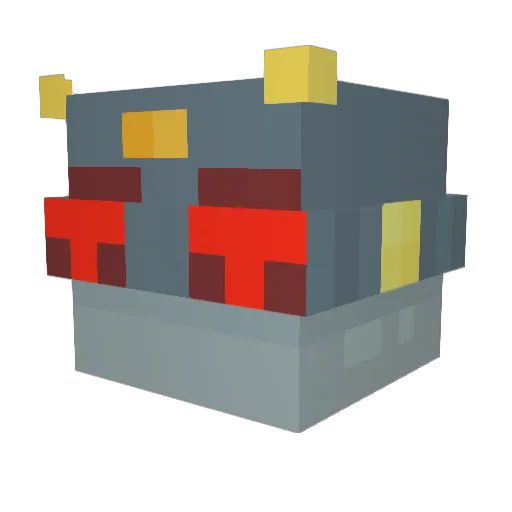 TechnoYolk Minecraft avatar head, 3D render