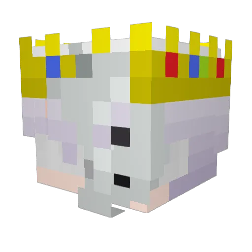Techno_10 Minecraft avatar head, 3D render