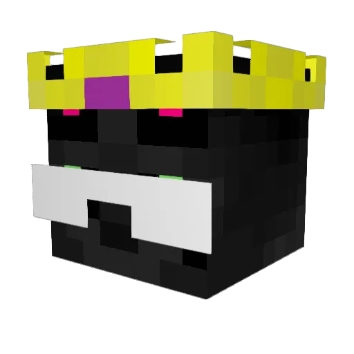 Techno_Cat Minecraft avatar head, 3D render