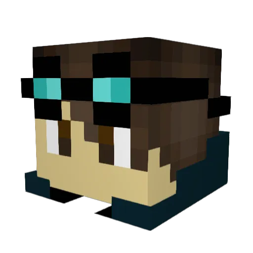Techno_Monster1 Minecraft avatar head, 3D render