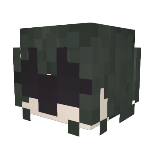 Techno_Shock Minecraft avatar head, 3D render