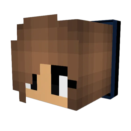 Techno__Girl Minecraft avatar head, 3D render