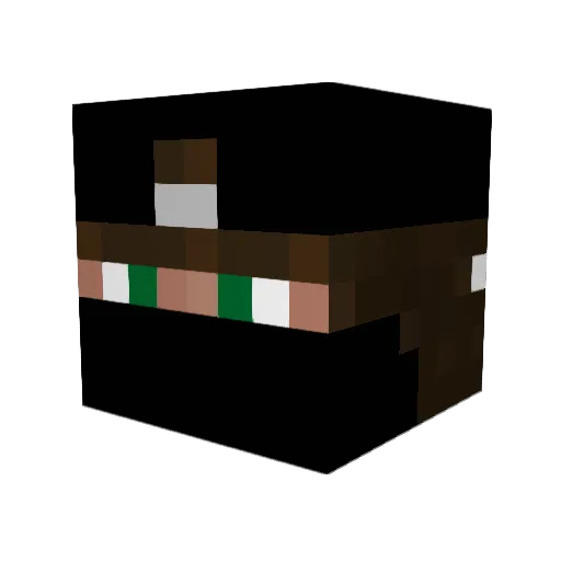 Techno_sosed Minecraft avatar head, 3D render