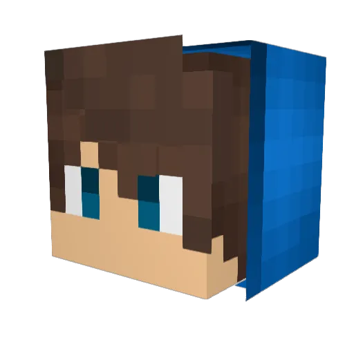 Technobilade1 Minecraft avatar head, 3D render