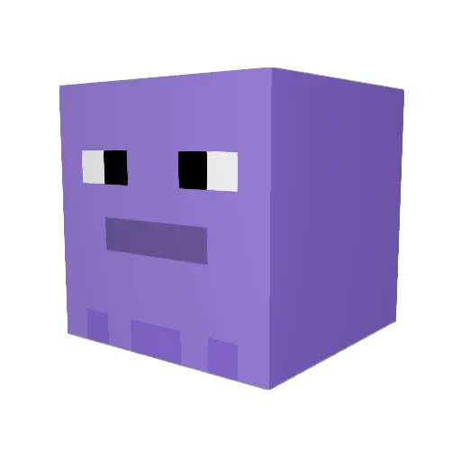Technoblade233 Minecraft avatar head, 3D render