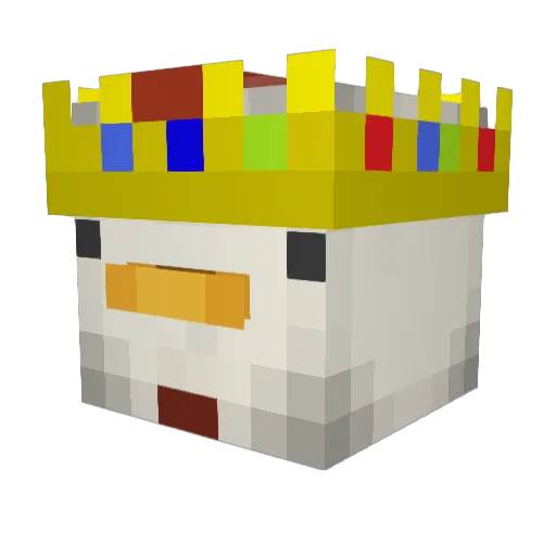 Technoblyde Minecraft avatar head, 3D render