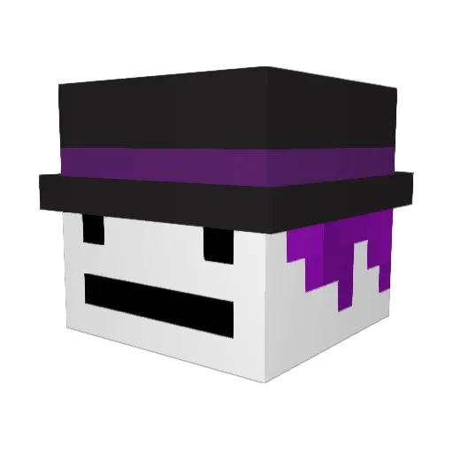 Technodogg Minecraft avatar head, 3D render