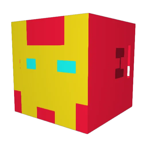 Technoninja4 Minecraft avatar head, 3D render