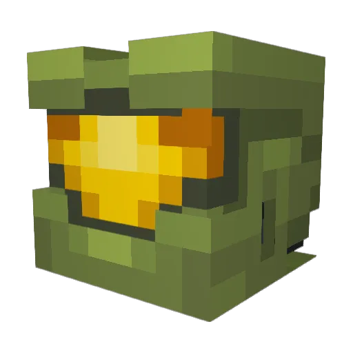 Technoriser Minecraft avatar head, 3D render