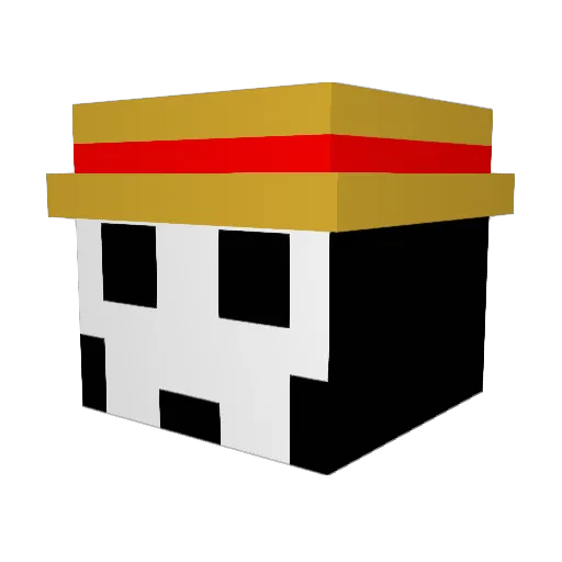 Technoscream8 Minecraft avatar head, 3D render