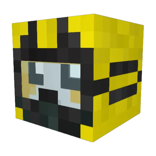 Technoss2 Minecraft avatar head, 3D render