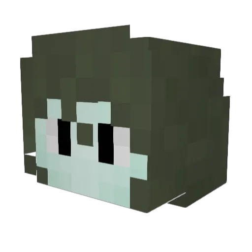 Technova4689 Minecraft avatar head, 3D render