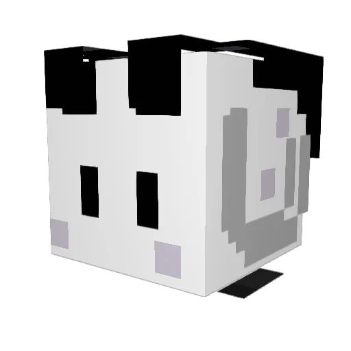 TechtheGoat Minecraft avatar head, 3D render