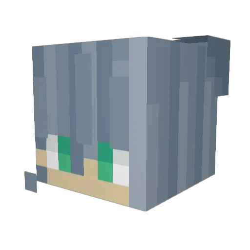 TechyAnne Minecraft avatar head, 3D render