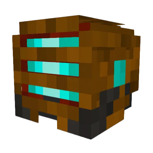 Teckmoh Minecraft avatar head, 3D render