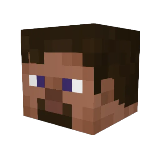Teckyo Minecraft avatar head, 3D render