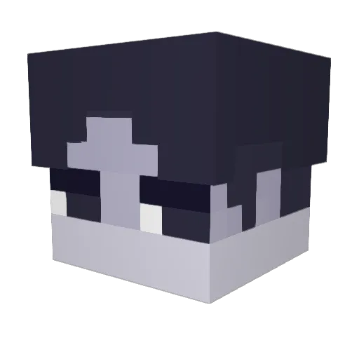 Tecnas Minecraft avatar head, 3D render