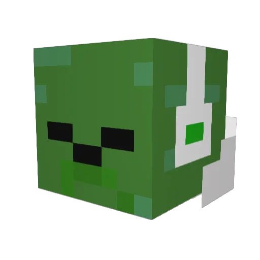 Tecoskj Minecraft avatar head, 3D render