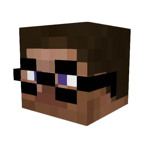 TeczopThorne Minecraft avatar head, 3D render