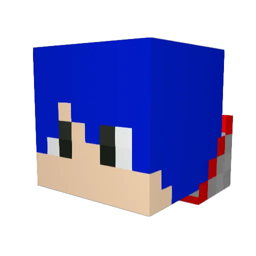 Ted0407 Minecraft avatar head, 3D render