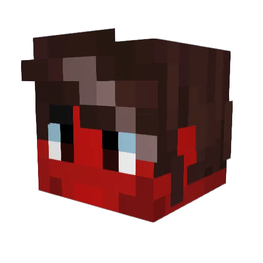 Ted666999 Minecraft avatar head, 3D render