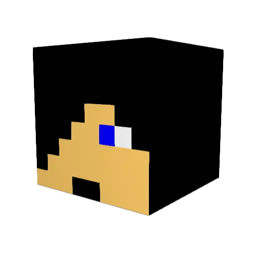 Ted909 Minecraft avatar head, 3D render
