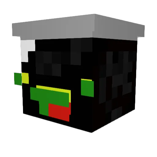 TedFS Minecraft avatar head, 3D render