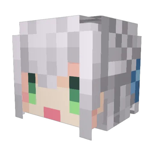 TedLIN Minecraft avatar head, 3D render