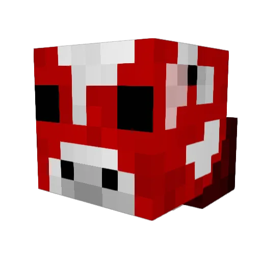 TedLanez Minecraft avatar head, 3D render