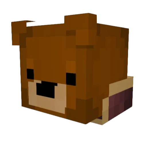 Tedd7590 Minecraft avatar head, 3D render