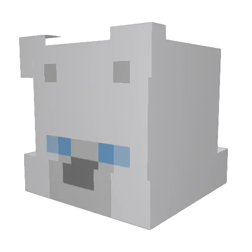 TeddDepTrai Minecraft avatar head, 3D render