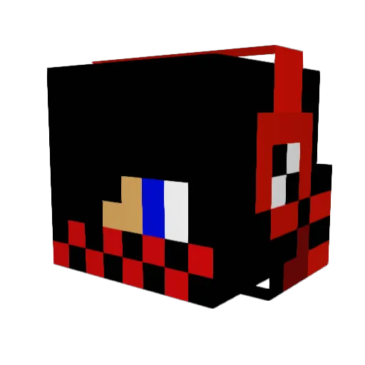 TeddieG Minecraft avatar head, 3D render