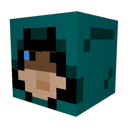 Teddy2405 Minecraft avatar head, 3D render