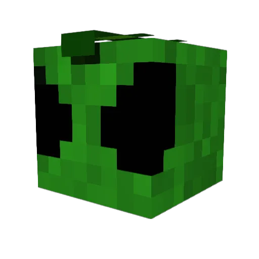 Teddy422 Minecraft avatar head, 3D render