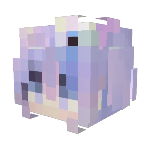 TeddyBangster Minecraft avatar head, 3D render