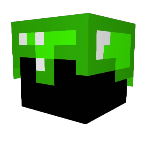 TeddyBauer Minecraft avatar head, 3D render