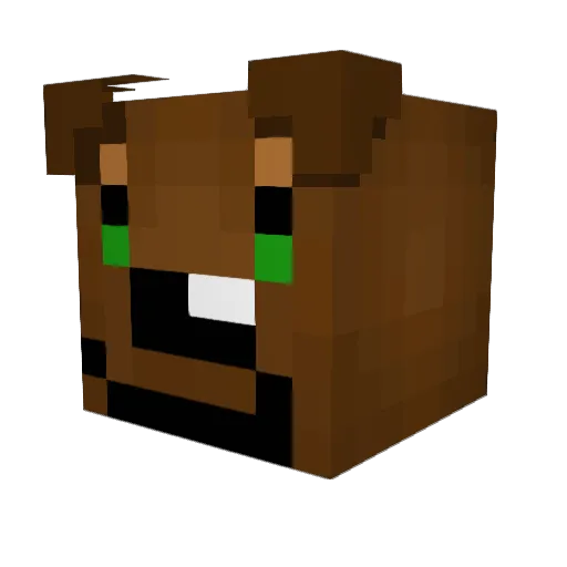 TeddyBear5517 Minecraft avatar head, 3D render