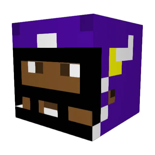 TeddyBongwater Minecraft avatar head, 3D render