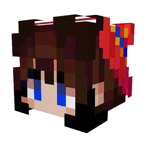 TeddyFliop11 Minecraft avatar head, 3D render